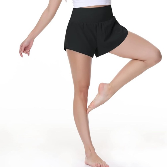 Dragon Fit High Waist black running shorts sz: S NWT - Picture 2 of 11